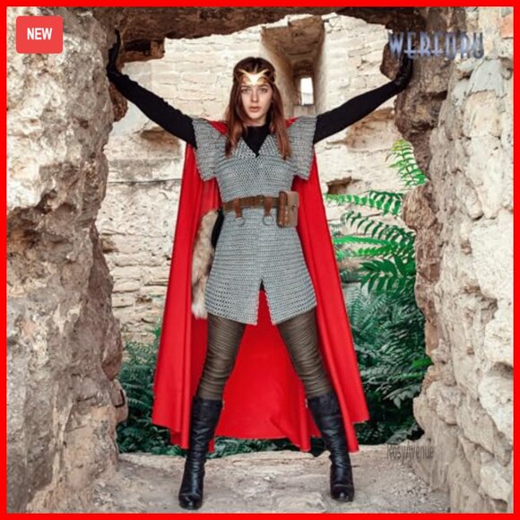 Adjustable Medieval Corset Belt with Pouch Bag, Faux Leather, Costume Accessory main image 6
